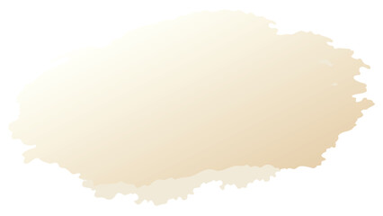 Elegant watercolor shape in beige with transparency for versatile design applications