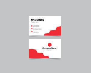 Geometric Business Card Design Template with Modern Shapes, Minimal Layout, and Professional Branding for Corporate Identity and Personal Use