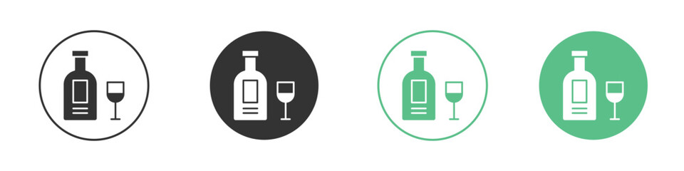Vodka icon vector pictogram for ui ux interface elements