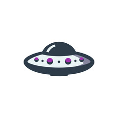 A sleek, modern UFO hovering in a clear sky, suggesting extraterrestrial exploration and curiosity