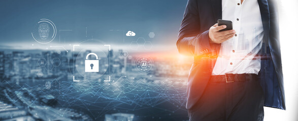 AI cyber security system using biometric authentication and privacy control. Cyber security...