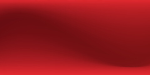 Abstract red gradient background, light and shadow on the backdrop with dimensions, hot tone wall with intense color, horizontal wallpaper.