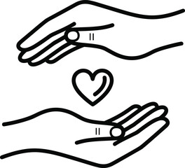 Hands protecting heart, care, love, empathy, compassion, security, healing, kindness, support, trust, connection, wellness, humanity, tenderness, charity, protection, nurturing, giving