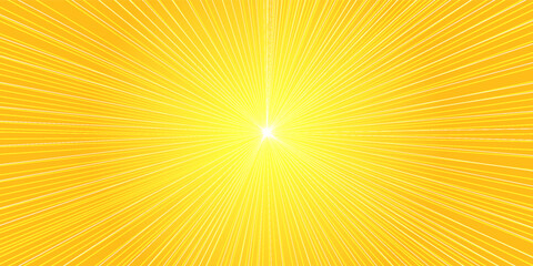 Obraz premium Yellow comic book background with modern pop art style and orange halftone effect. Creative and dynamic template for posters, banners, flyers, covers, and superhero or cartoon-themed designs.