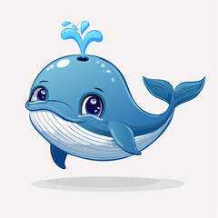 Fototapeta premium 目の可愛い鯨