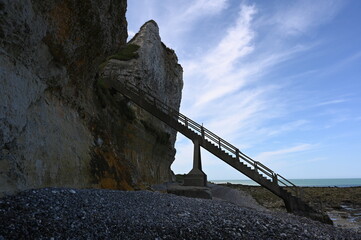 Treppe an der Kreidekuestte von Eletot