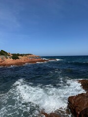 Breathtaking Coastal View of Sardinia with Crystal Blue Sea