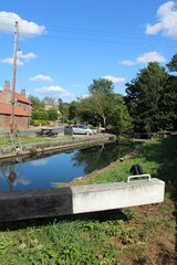 Driffield Canal at Wansford, East Riding of Yorkshire.