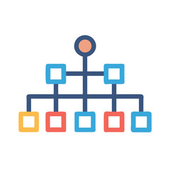 blue and white square buttons