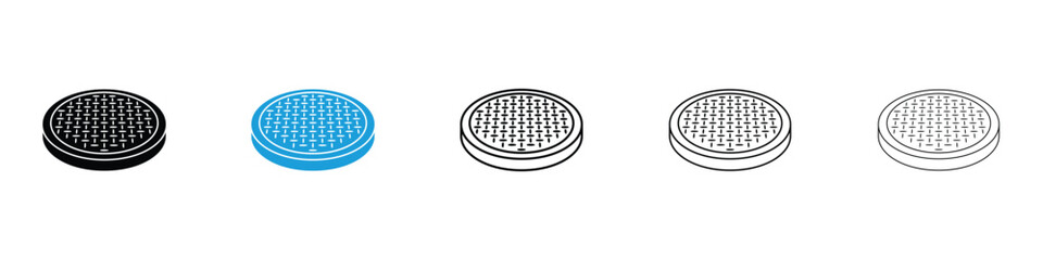 Anti skid feet icon in Editable stroke and solid flat vector pack