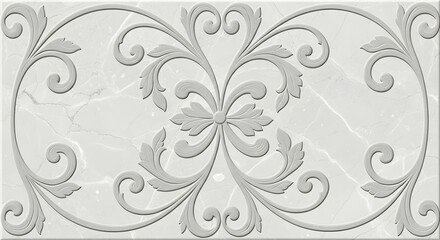 Monochrome floral pattern in grayscale with detailed blossoms and leaves, ideal for wallpapers,...