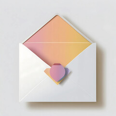 Elegant Pastel Envelope A Gradient of Color and Design