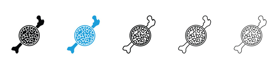 Multiple myeloma icon in Editable stroke and solid flat vector pack