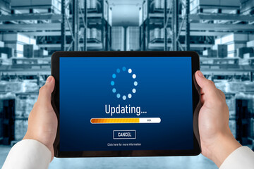 Software update on computer for modish version of device software upgrade