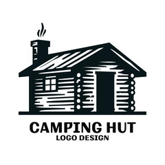 Camping Hut Vector Logo Design