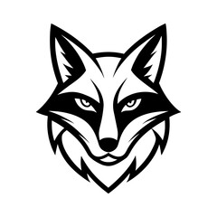 Obraz premium Clean bold vector illustration of a fox's head facing forward Vector illustration