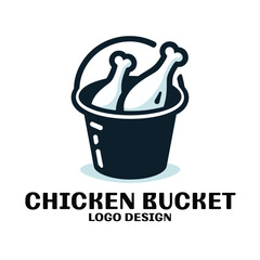 Chicken Bucket Vector Logo Design