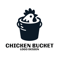 Chicken Bucket Vector Logo Design