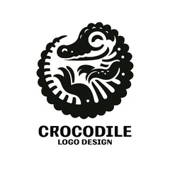 Crocodile Vector Logo Design