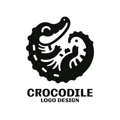 Crocodile Vector Logo Design