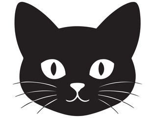 CAT FACE SILHOUETTE