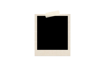 Old Frame with a tape template featuring a transparent background.