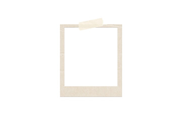 Old Frame with a tape template featuring a transparent background.