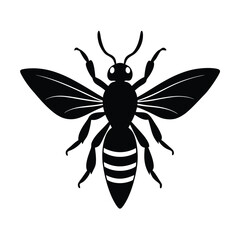 wasp silhouette vector