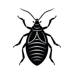 mealybug silhouette vector