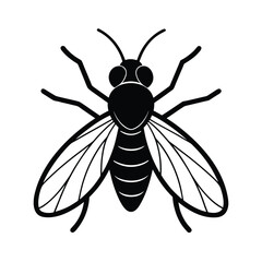 housefly silhouette vector illustration