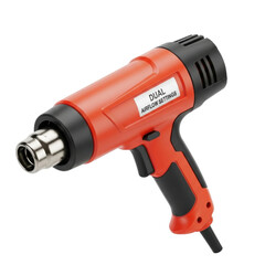 Dual airflow settings heat gun on transparent background