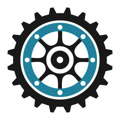 gears on white background