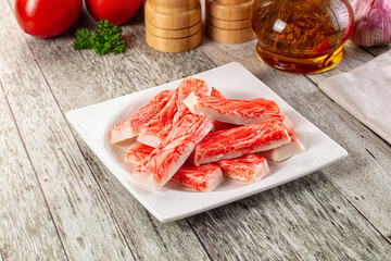 Crab meat sticks - fish surimi