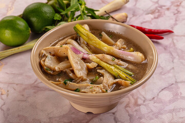 Asian Bamboo shoots traditional soup