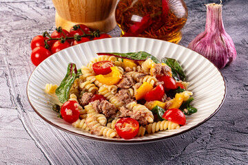 Italian pasta salad with tuna