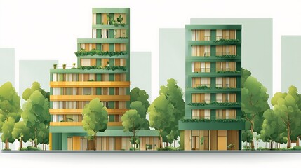 vector illustration of city.