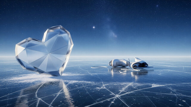 C&oelig;ur de glace et patins sous les &eacute;toiles