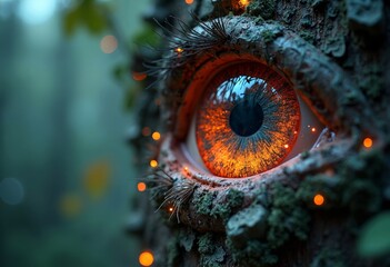 Tree Eye Close up Art Scene