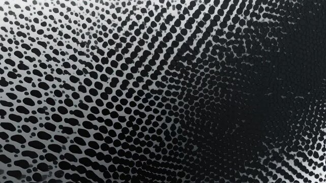 Abstract Halftone Dot Pattern Background in Monochrome Gradient