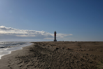 Punta y Faro del Fangar en el Delta del Ebro
