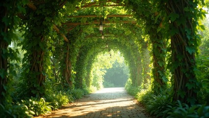 Vision of the Green Plant Tunnel