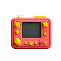 Firefighter control panel device isolated on transparent background