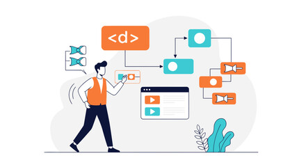 Web Development Diagram Explaining Database Systems For Developers And Programmers