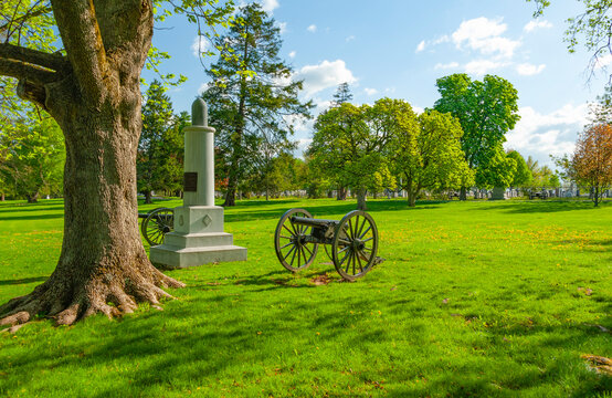 View of the Gettysburg battlefield, site of the bloodiest battle of the Civil War.