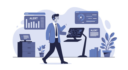 Augmented Reality Analytics Empowering Data Insights And Business Decisions In A Modern Workspace