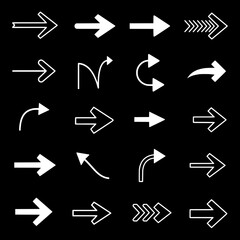 Arrows in Action: A dynamic collection of arrows pointing in various directions, creating a visually engaging display of choices and direction, ideal for conveying movement and progression.