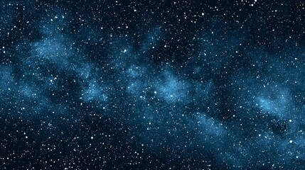 Naklejka premium Dark blue space background with stars and nebulae cosmic abstract illustration.