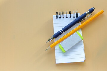 Pencil stationary. Office or school supply. Concept photo.