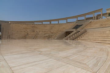 Side View of the Katara Amphitheater in Qatar with Marble Stage