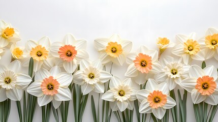 Elegant Daffodil Border Spring Floral Arrangement